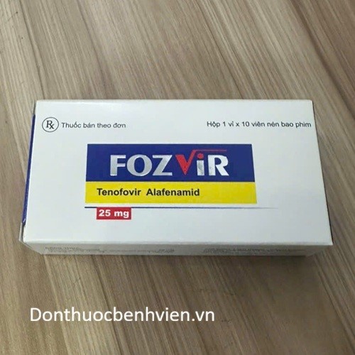 Viên nén bao phim Thuốc Fozvir 25mg