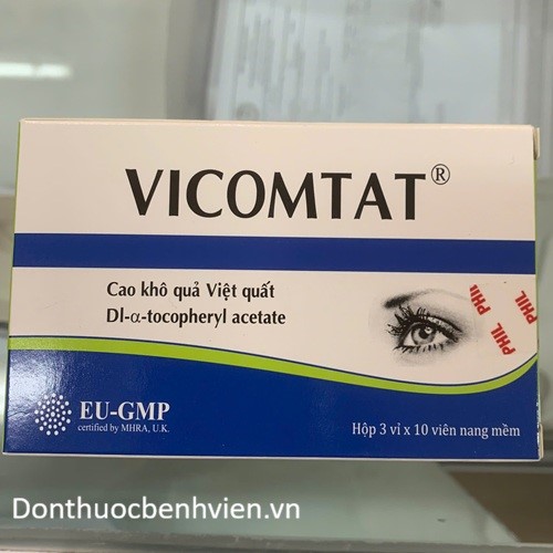 Viên nang mềm Thuốc Vicomtat