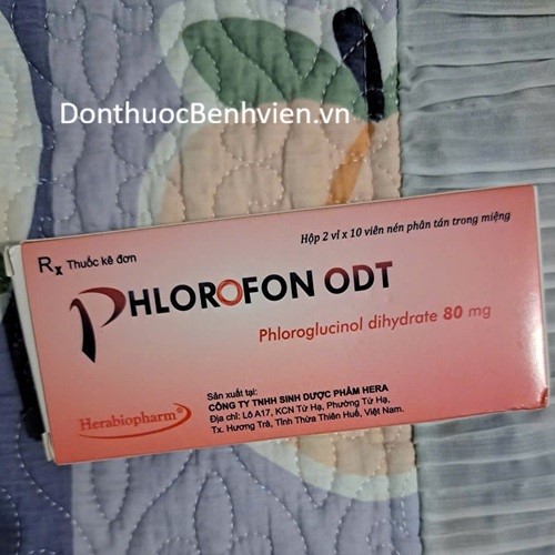 Viên nén phân tán trong miệng Thuốc Phlorofon ODT 80mg