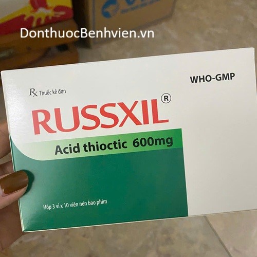 Viên nén bao phim Thuốc Russxil 600mg