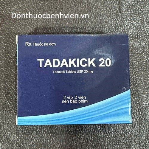 Viên nén bao phim Thuốc Tadakick 20mg