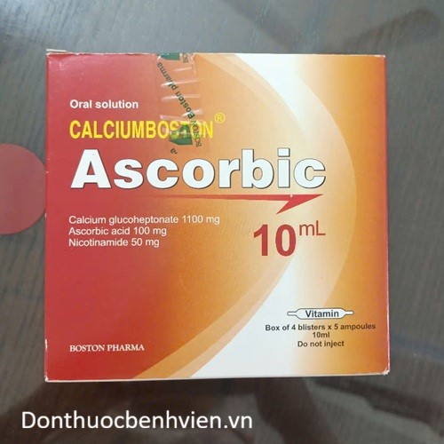 Dung dịch uống Calciumboston Ascorbic 10ml