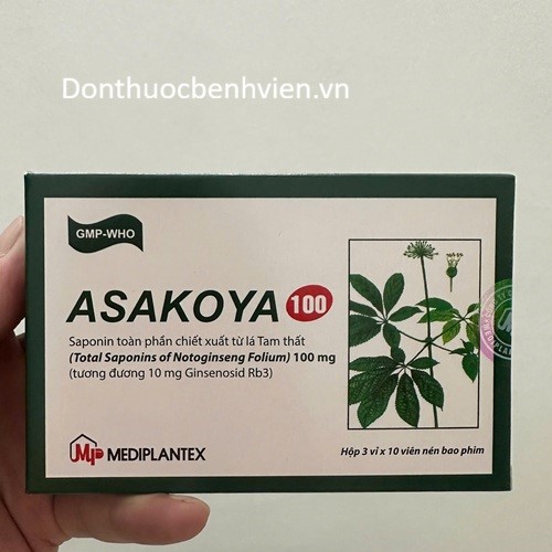 Viên nén bao phim Thuốc Asakoya 100mg