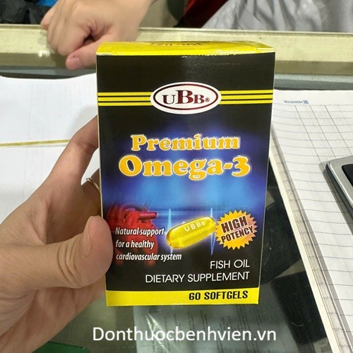 Viên nang mềm uống UBB Premium Omega-3