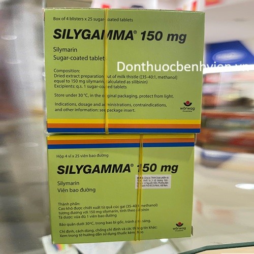 Viên bao đường Thuốc Silygamma 150mg