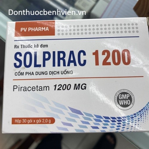 Cốm pha hỗn dịch uống Thuốc Solpirac 1200