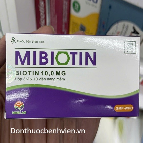 Viên nang mềm Thuốc Mibiotin 10mg