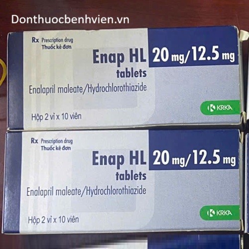 Viên uống Thuốc Enap HL 20mg/12.5mg
