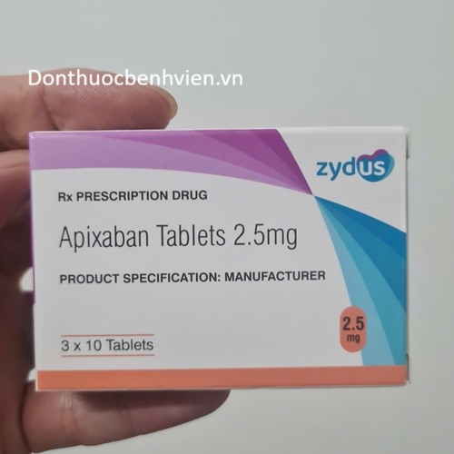 Viên nén bao phim Apixaban Tablets 2.5mg Zydus