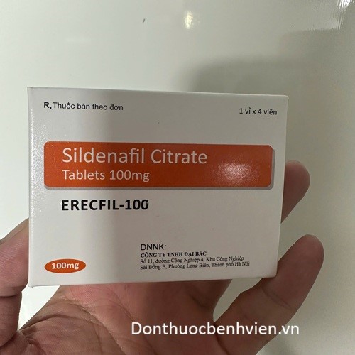 Viên uống Thuốc Erecfil 100mg
