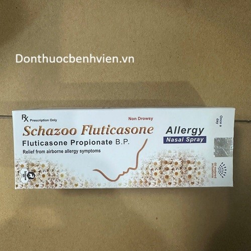 Hỗn dịch xịt mũi dạng phun mù Schazoo Fluticasone