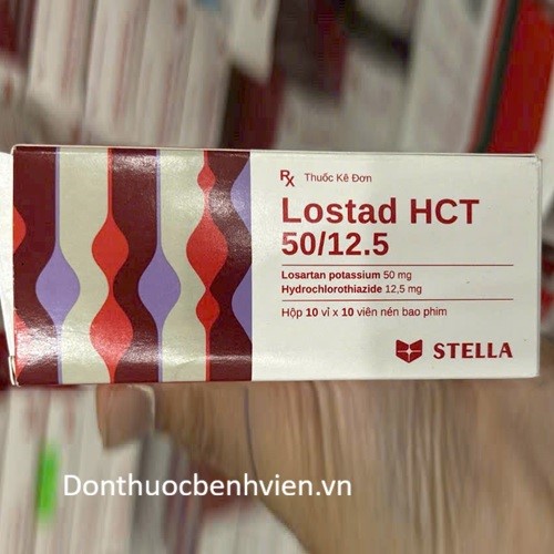 Viên nén bao phim Thuốc Lostad HCT 50mg/12.5mg