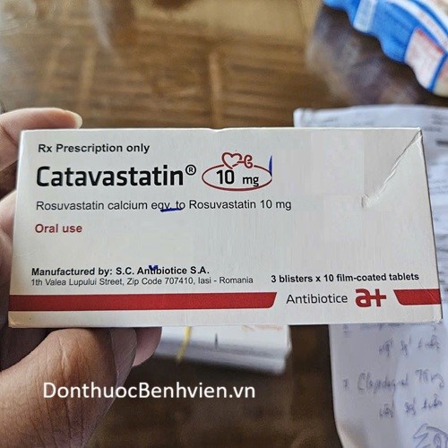Viên Uống Thuốc Catavastatin 10mg