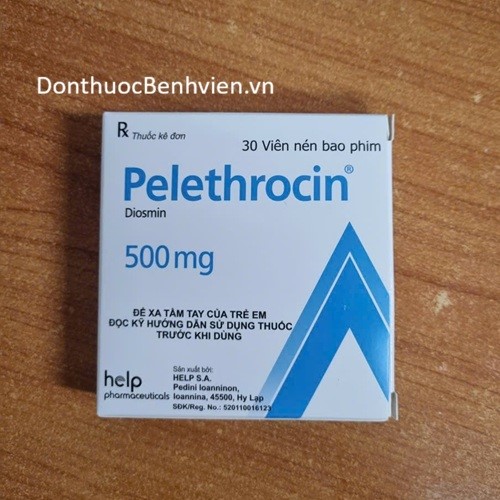Viên nén bao phim Thuốc Pelethrocin 500mg