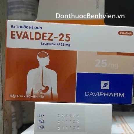 Viên nén Thuốc Evaldez 25mg