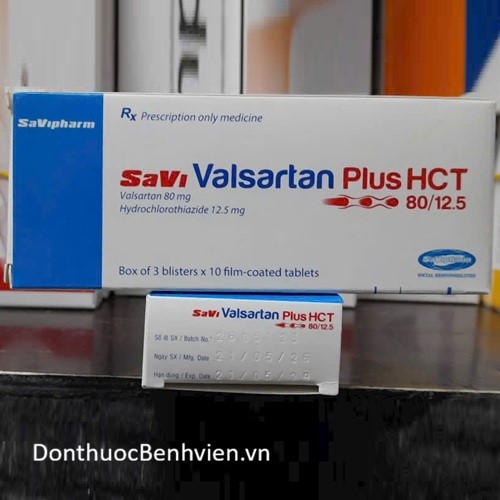 Viên uống Thuốc Savi Valsartan Plus HCT 80mg/12.5mg