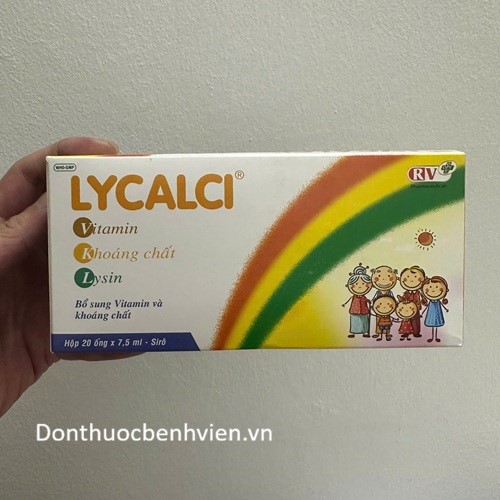 Thuốc Dung dịch uống Lycalci 7.5ml