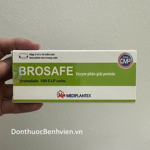 Viên nén bao phim tan trong ruột Thuốc Brosafe