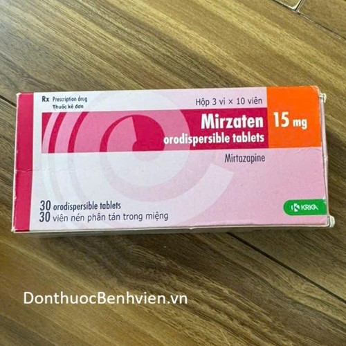 Viên nén phân tán trong miệng Mirzaten 15mg