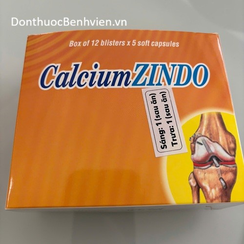 Viên nang mềm Thuốc Calcium Zindo