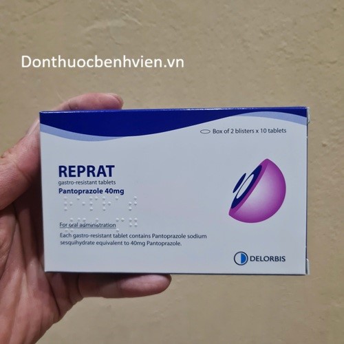 Viên nén bao tan trong ruột Thuốc Reprat 40mg