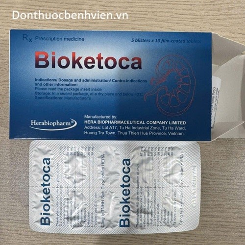 Viên nén bao phim Thuốc Bioketoca
