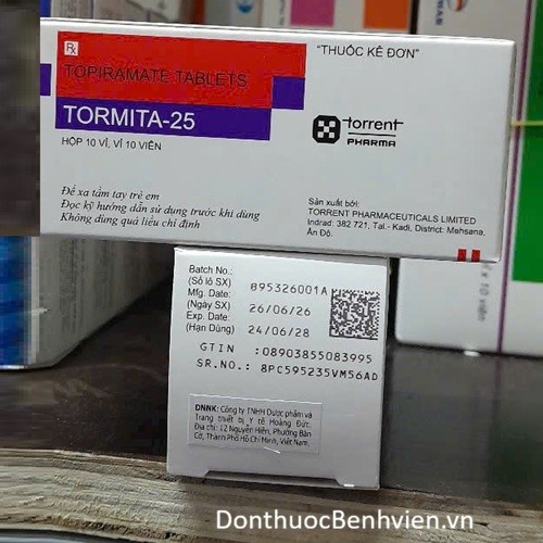 Viên uống Thuốc Tormita 25mg