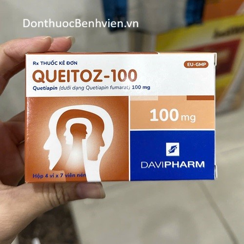Viên nén Thuốc Queitoz 100mg Davipharm