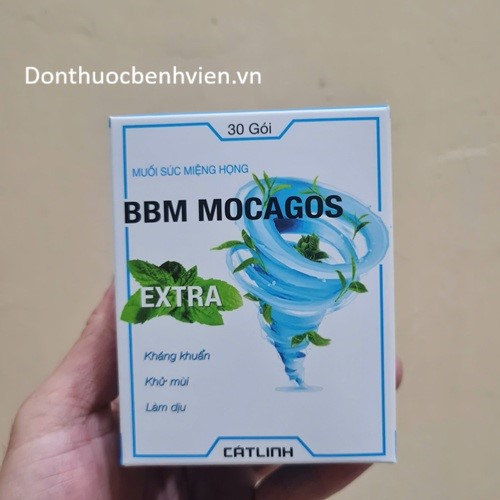 Muối súc miệng họng BBM Mocagos 30 gói