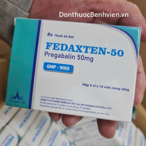 Viên nang cứng Thuốc Fedaxten 50mg