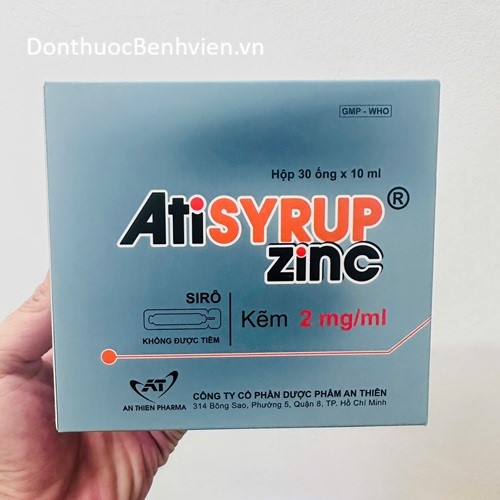 Siro uống Thuốc  Atisyrup Zinc 10ml