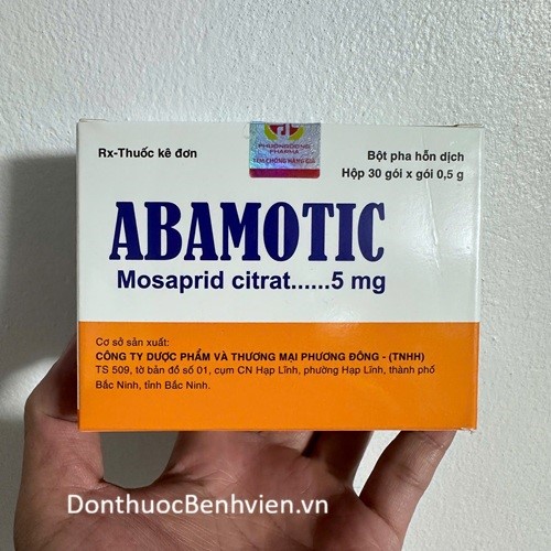 Bột pha hỗn dịch uống Thuốc Abamotic 5mg