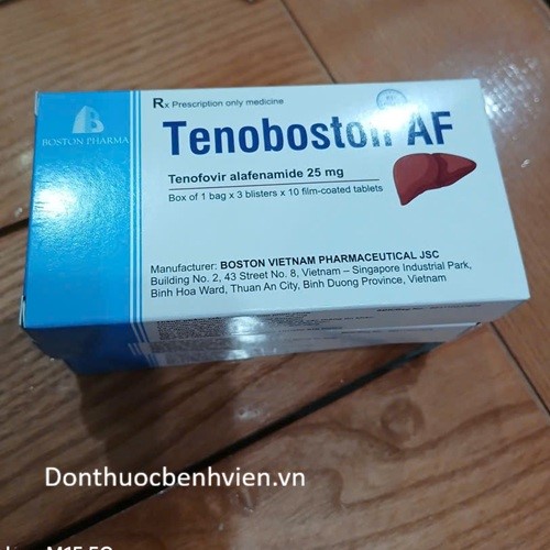 Viên nén bao phim Thuốc Tenoboston AF 25mg