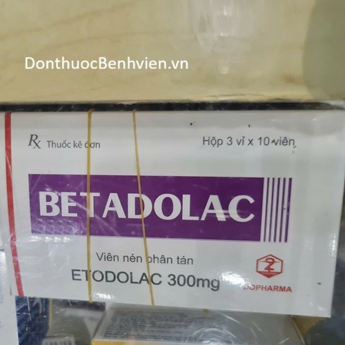 Viên nén phân tán Thuốc Betadolac 300mg