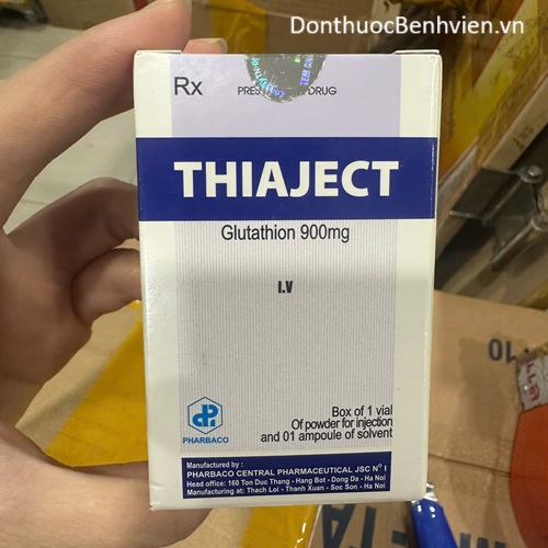 Bột đông khô pha tiêm Thuốc Thiaject 900mg