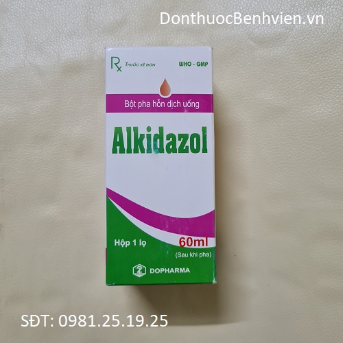 Bột pha hỗn dịch uống Thuốc Alkidazol