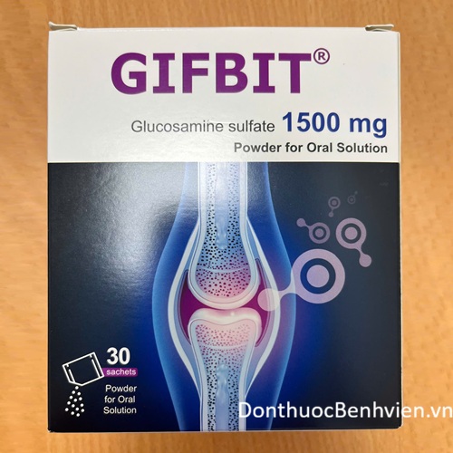 Bột pha hỗn dịch uống Thuốc Gifbit 1500mg