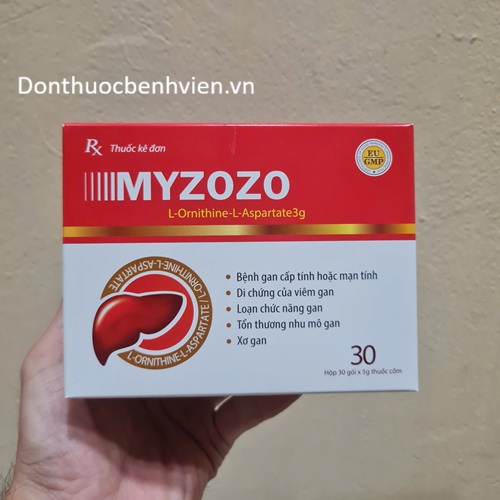 Cốm pha hỗn dịch uống Thuốc Myzozo 3g