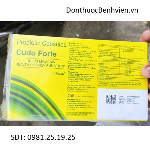 Cudo Forte - Giải pháp mới cho bệnh nhân Thận mạn