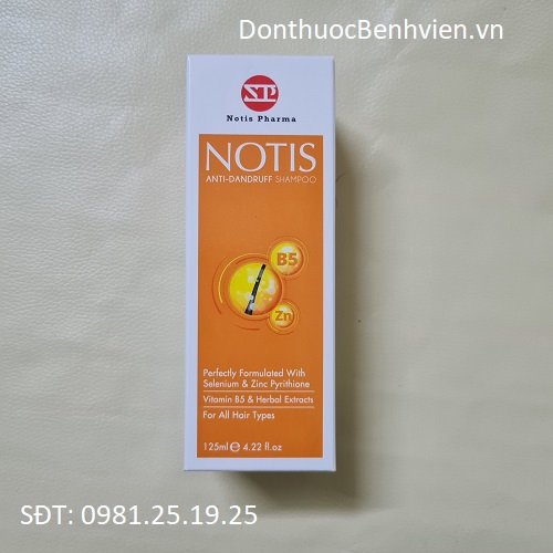 Dầu gội Notis Anti-Dandruff Shampoo 125ml | Donthuocbenhvien.vn