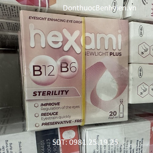 Dung dịch nhỏ Mắt Hexami Newlight Plus 1ml