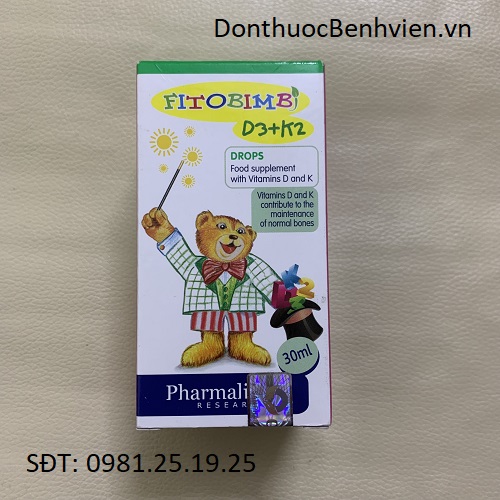 Dung dịch nhỏ giọt Fitobimbi D3+K2 Drops 30ml