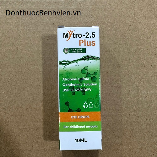 Dung dịch nhỏ mắt Mytro 2.5 Plus 10ml