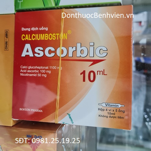 Dung dịch uống Calciumboston Ascorbic 10ml