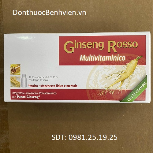 Dung dịch uống Ginseng Rosso Multivitaminico 10ml