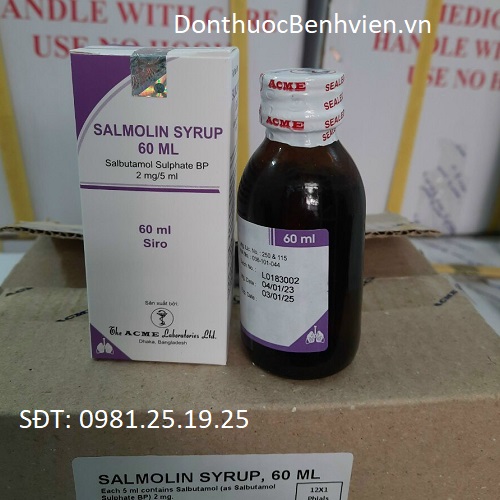 Dung dịch uống Salmolin Syrup 2mg/5ml