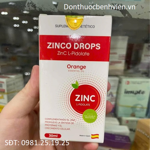 Dung dịch uống nhỏ giọt Zinco Drops 30ml