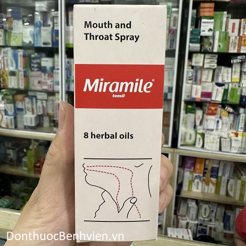 Dung dịch xịt Miramile Tonsil 30ml
