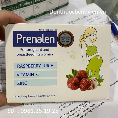 Gói uống bổ sung khoáng chất Prenalen