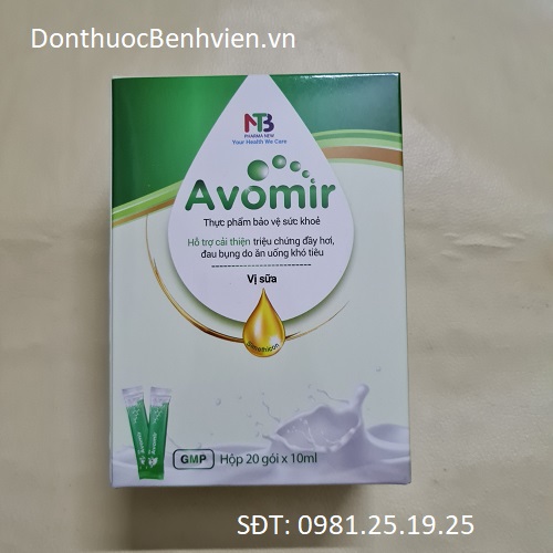 Gói uống vị sữa Avomir 10ml